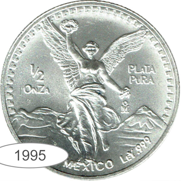 Mexiko Libertad 1995 1/2 oz Silber