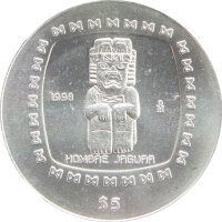 Mexiko 5 Pesos 1998 - Hombre Jaguar - 1 oz Silber