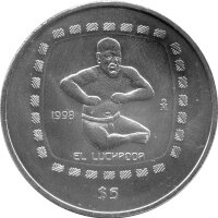 Mexiko 5 Pesos 1998 - El Luchador - 1 oz Silber