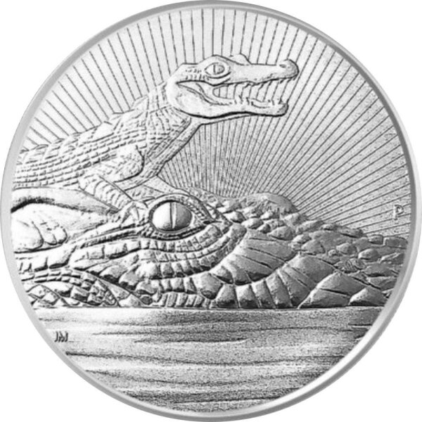 Australien Next Generation 2019 Krokodil 2 oz Silber Piedfort