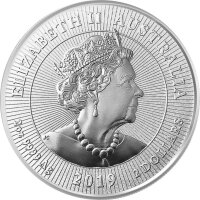 Australien Next Generation 2019 Krokodil 2 oz Silber Piedfort
