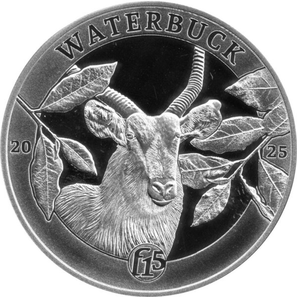 Djibouti 200 Francs 2025 - Wasserbock - 1 oz Silber PP F15