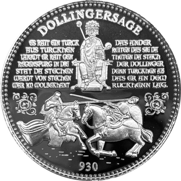 Regensburg Medaille 1979 Dollingersage - Silber PP