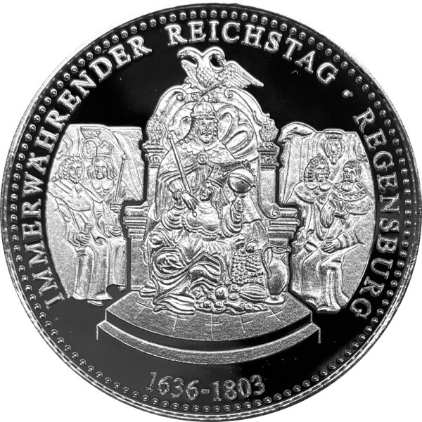 Regensburg Medaille 1979 Immerwährender Reichstag - Silber PP
