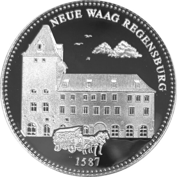 Regensburg Medaille 1979 Neue Waag - Silber PP