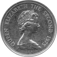 Mauritius 50 Rupees 1975 - Mauritius-Falke - Silber