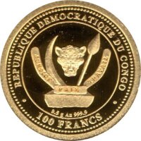 Kongo Prehistorical Life 7. Ausgabe 2022 Gigantopithecus 0,5 Gramm Gold PP