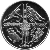 Isle of Man 1 Crown 2010 - XXI. Olympische Winterspiele...