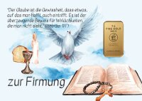 Geschenkbarren - 5 Gramm Goldbarren - Firmung "die...