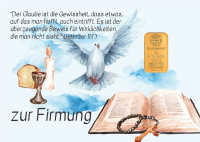 Geschenkbarren - 2 Gramm Goldbarren - Firmung "die...
