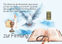 Geschenkbarren - 0,5 Gramm Goldbarren - Firmung "die...