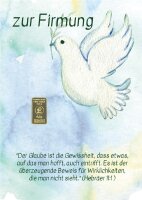 Geschenkbarren - 0,5 Gramm Goldbarren - Firmung "die...