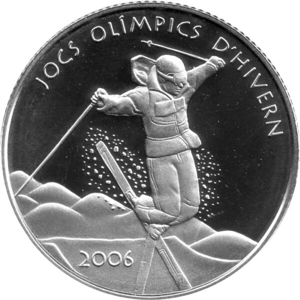 Andorra 10 Diners 2005 - XX. Olympische Winterspiele 2006 in Turin - Silber PP