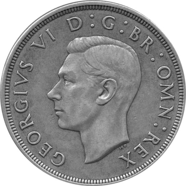 UK 1 Crown 1937 - Krönung König Georg VI. - Silber