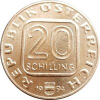 Österreich 20 Schilling 1994 800 Jahre Münze Wien