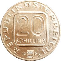 Österreich 20 Schilling 1996 Anton Bruckner