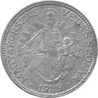 Ungarn 2 Pengö 1929-1939 - Umlaufmünze - Silber