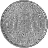 Ungarn 2 Pengö 1929-1939 - Umlaufmünze - Silber