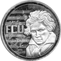 Deutschland Medaille 1996 - ECU Beethoven - Silber PP
