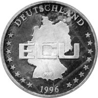 Deutschland Medaille 1996 - ECU Beethoven - Silber PP