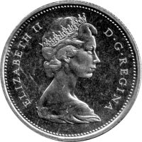 Kanada 25 Cents Typ 1965-1966 - "Karibu" - Silber