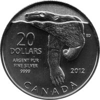 Kanada 20 Dollars 2012 - Eisbär - Silber