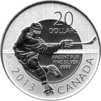 Kanada 20 Dollars 2013 - Eishockey - Silber