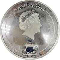 Samoa African Elefant 2019 1000 Gramm Silber - Prooflike