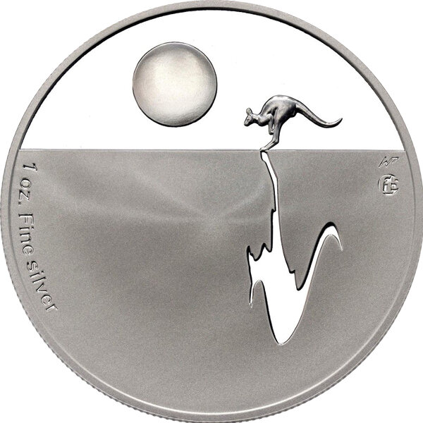 Australien Känguru RAM 2011 1 oz Silber F15  Reverse Frosted