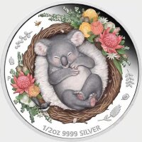 Australien Dreaming Down Under 2021 Koala 1/2 oz Silber -...