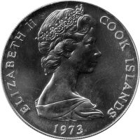 Cook Islands 7,5 Dollars 1973 - 200. Jahrestag der Entdeckung der Hervey-Inseln - Silber