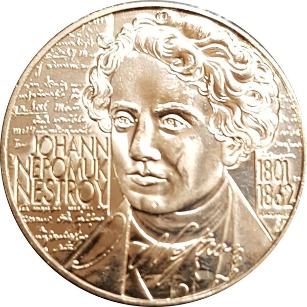 Österreich 20 Schilling 2000 Johann Nestroy