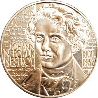 Österreich 20 Schilling 2000 Johann Nestroy