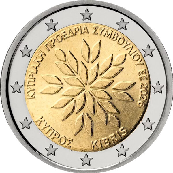 Zypern 2 Euro 2026 "Ratspräsidentschaft"