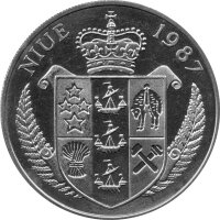 Niue 5 Dollars 1987 - XXIV. Olympische Sommerspiele 1988 in Seoul "Boris Becker" - Ku-Ni