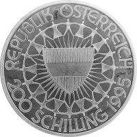 Österreich 200 Schilling 1995 - 100 Jahre Olympische Spiele "Kunstturnerin" - 1 oz Silber PP