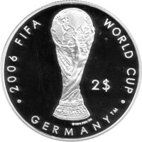 Fiji 2 Dollars 2004 - XVIII. Fußball-WM 2006 in Deutschland - Silber PP