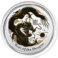 Australien Lunar II 2012 Jahr des Drachen 1/2 oz Silber...