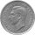 Australien 1 Florin 1951 - König Georg VI. - 50 Jahre Föderation - Silber