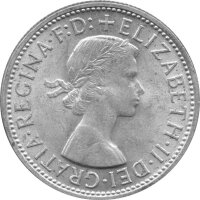 Australien 1 Florin 1954 - Königin Elisabeth II. - Königlicher Besuch - Silber