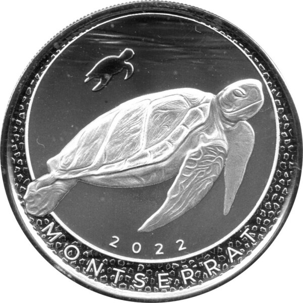 EC 8 2022 5. Ausgabe Montserrat - Meeresschildkröte - 1 oz Silber