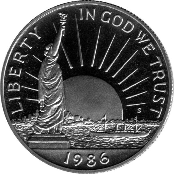 USA 1/2 Dollar 1986 - 100 Jahre Freiheitsstatue - Ku-Ni