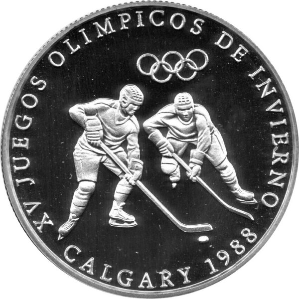 Panama 1 Balboa 1988 - XV. Olympische Winterspiele 1988 in Calgary - Silber PP