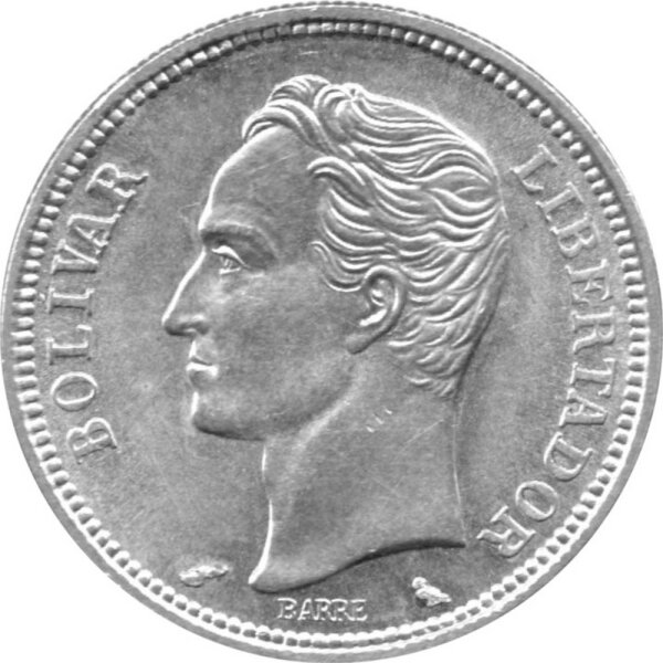 Venezuela 1 Bolivar 1960 - Umlaufmünze - Silber