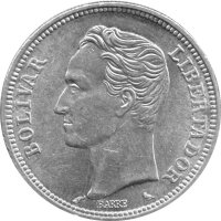 Venezuela 2 Bolivares 1960 - Umlaufmünze - Silber