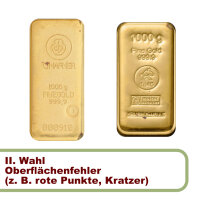 1000 Gramm Goldbarren RESALE II. Wahl