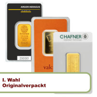 15,55 Gramm Goldbarren RESALE originalverpackt I. Wahl |...