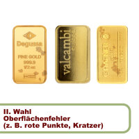 15,55 Gramm Goldbarren RESALE II. Wahl