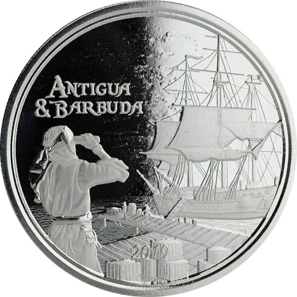 EC 8 II. 1. Ausgabe 2019 Antigua & Barbuda Rum Runner 1 oz Silber