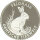 Deutschland Medaille 2001 - „Deutsche Tierwelt“ Feldhase - Silber PP